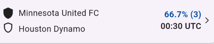 Screenshot showing BTTS stats and anomalies